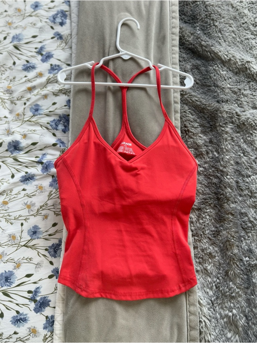 Garage Active Y-Back Tank Top - Cayenne Orange